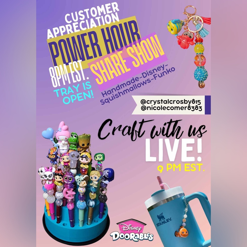 🔥 Power Hour Share Show 🔥/ ✨Craft With Us✨